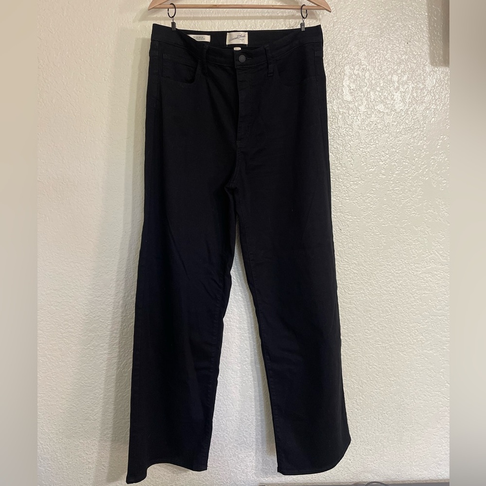Universal Thread Black High Rise Wide Leg Pants, size 14